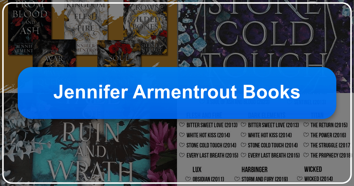 Exploring Jennifer Armentrout's literary phenomenon and impact on paranormal romance and young adult fantasy genres. /images/jennifer-armentrout-books.png