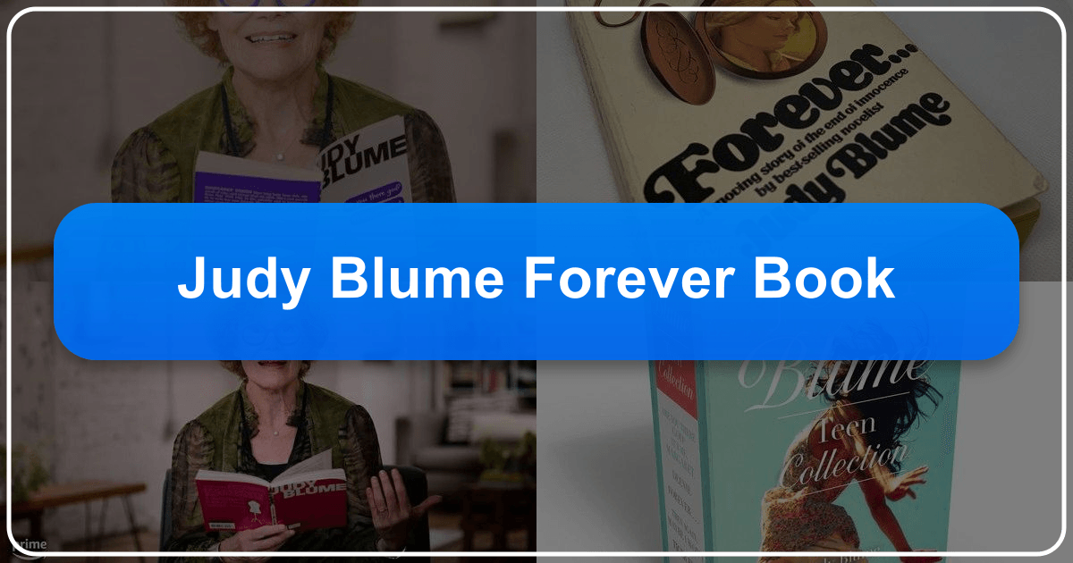 Exploring Judy Blume's enduring legacy and impact on literature and culture. /images/judy-blume-forever-book.png