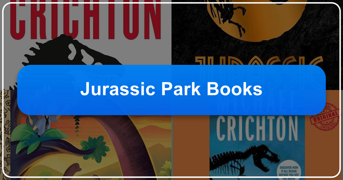 Exploring Michael Crichton's Jurassic Park books and their enduring legacy in science fiction and literature. /images/jurassic-park-books.png