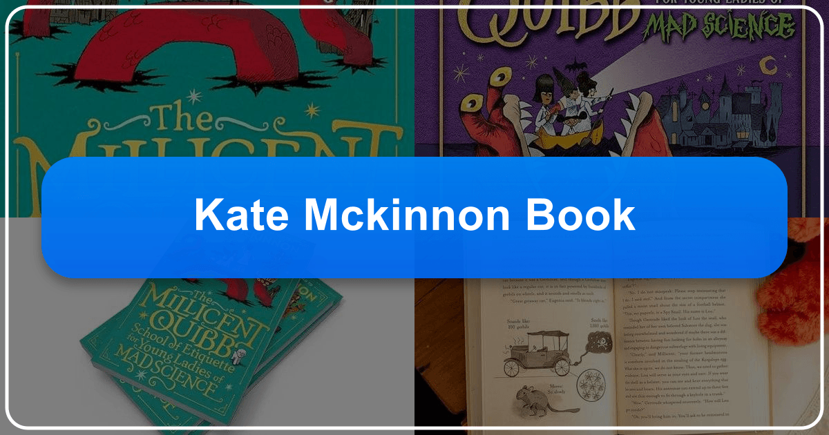 Kate McKinnon's novel celebrates individuality and mad science for young readers. /images/kate-mckinnon-book.png