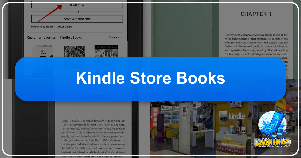 The Kindle Store revolutionizes reading with digital access to a vast library of books and diverse literary content. /images/kindle-store-books.png