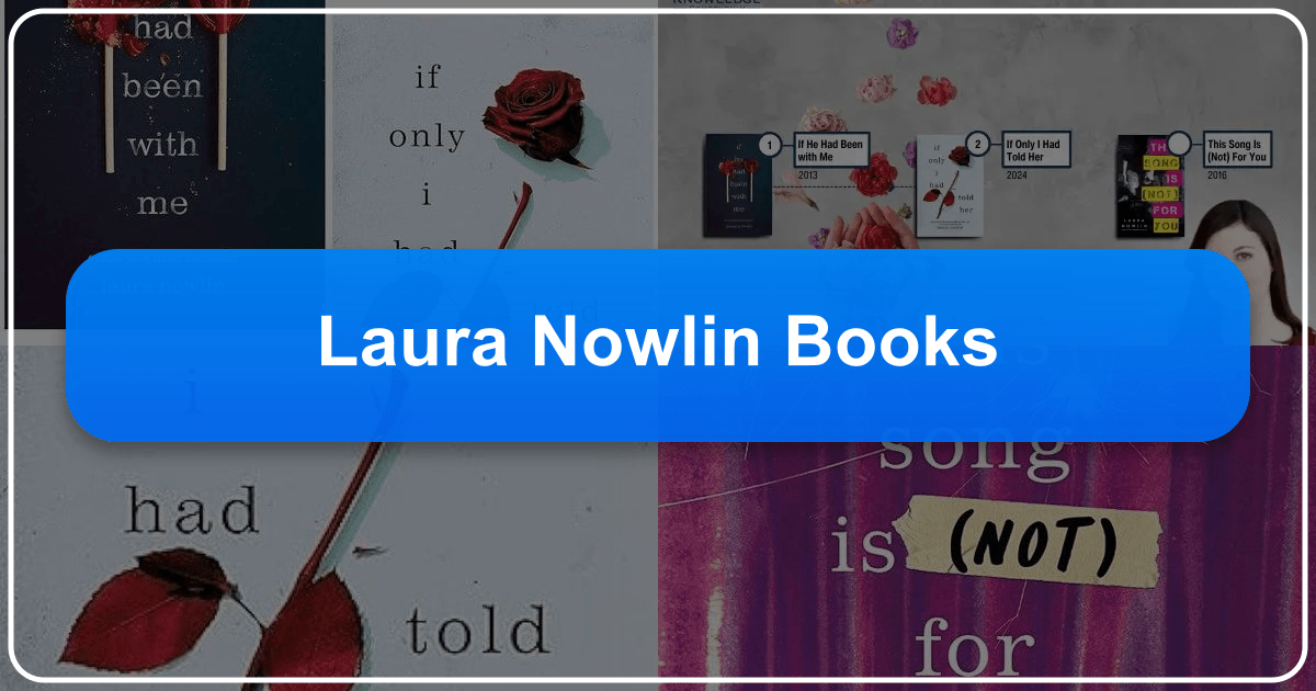 Laura Nowlin's young adult novels explore love, loss, and relationships with poignant and emotionally resonant storytelling. /images/laura-nowlin-books.png