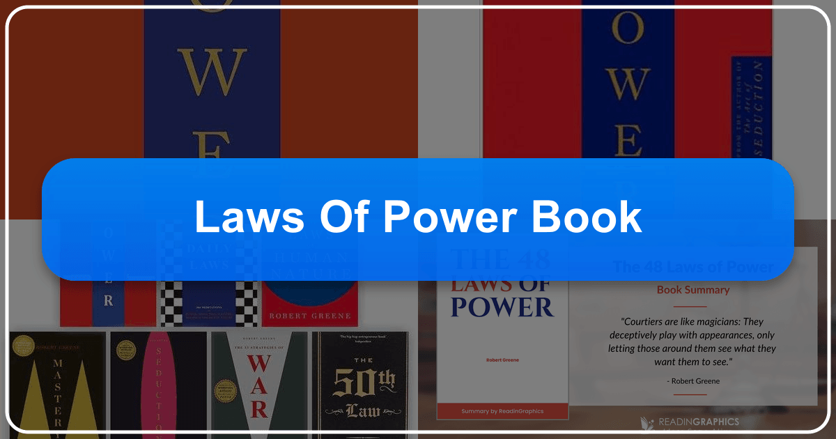 Robert Greene's "The 48 Laws of Power" offers a guide to achieving and maintaining power in various contexts. /images/laws-of-power-book.png