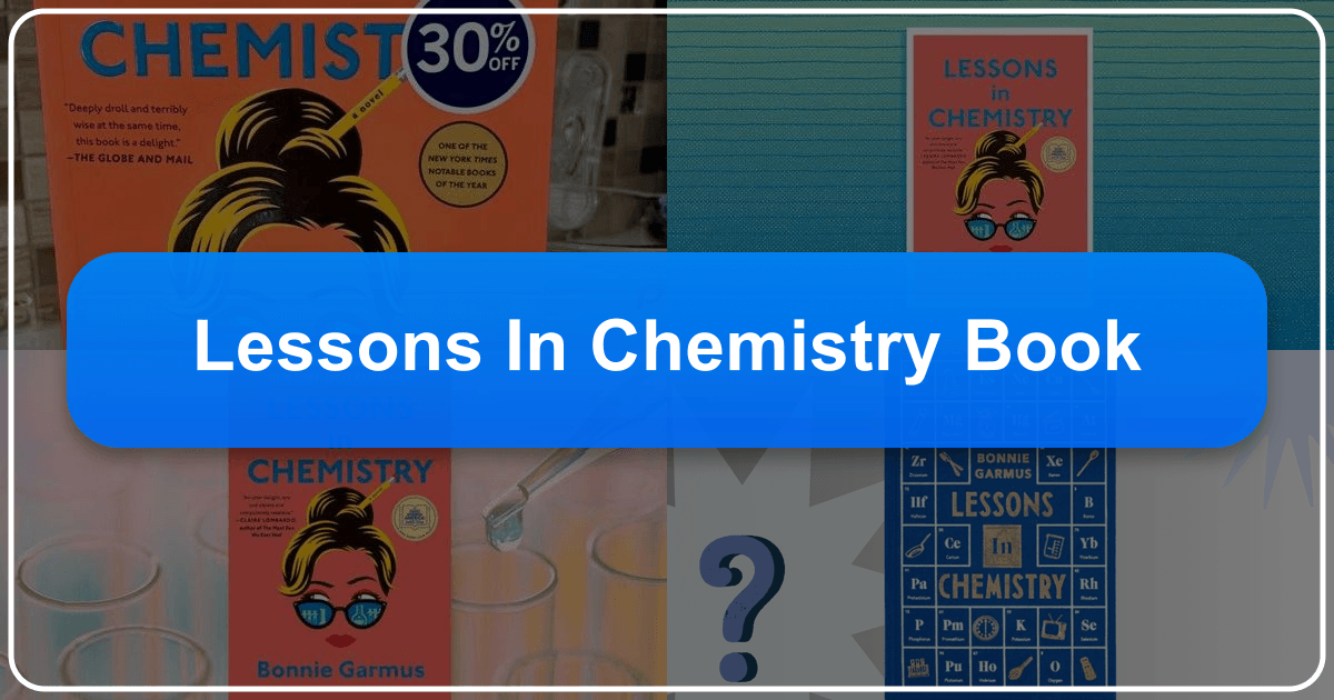 "Lessons in Chemistry" book review exploring genres, characters, themes, and cultural impact of Bonnie Garmus's feminist novel. /images/lessons-in-chemistry-book.png