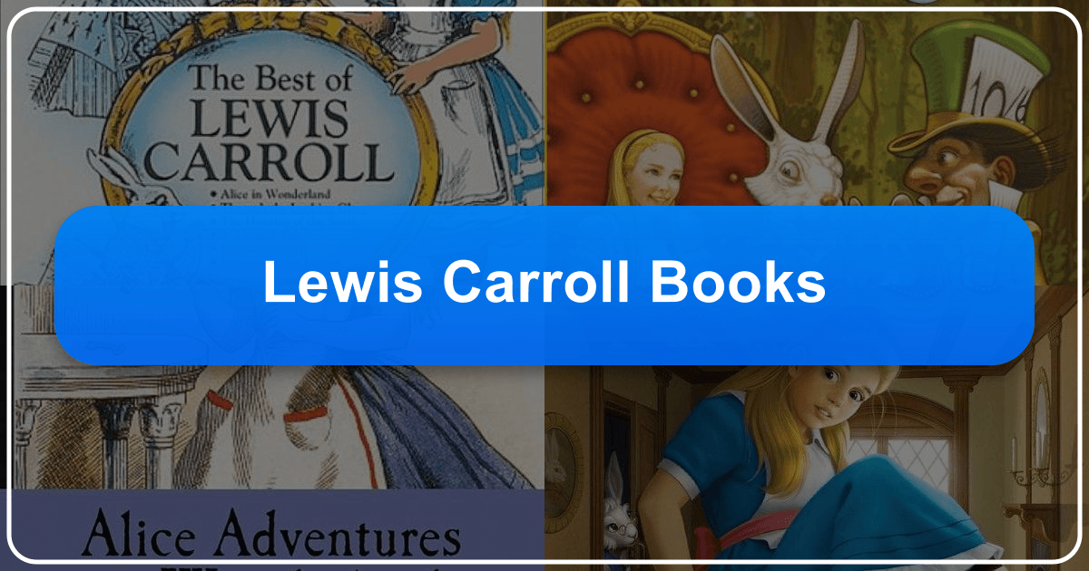 Exploring the whimsical and enduring world of Lewis Carroll's literary masterpieces and cultural impact. /images/lewis-carroll-books.png
