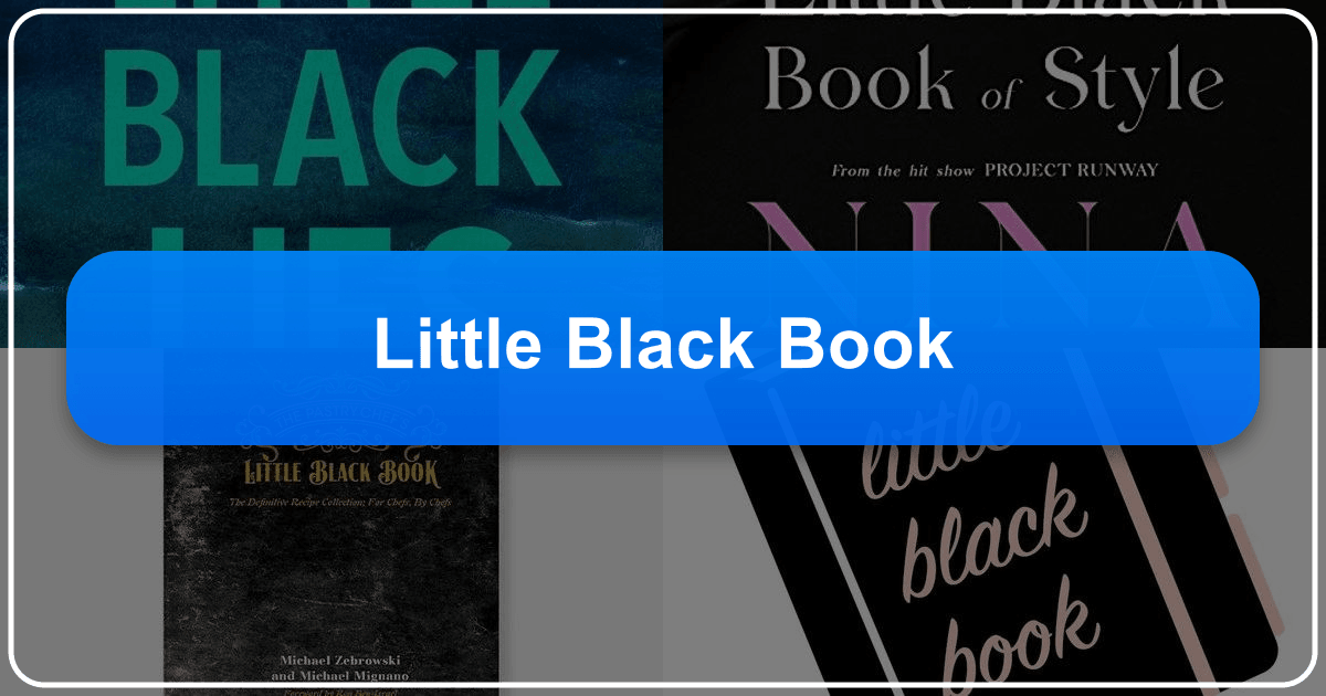 Exploring the vast, enriching world of literature and its profound cultural impact on society through genres and authors. /images/little-black-book.png