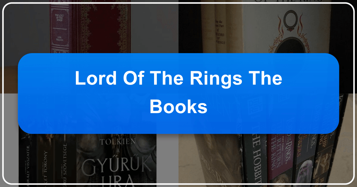 A deep dive into J.R.R. Tolkien's Lord of the Rings books and their lasting impact on literature. /images/lord-of-the-rings-the-books.png
