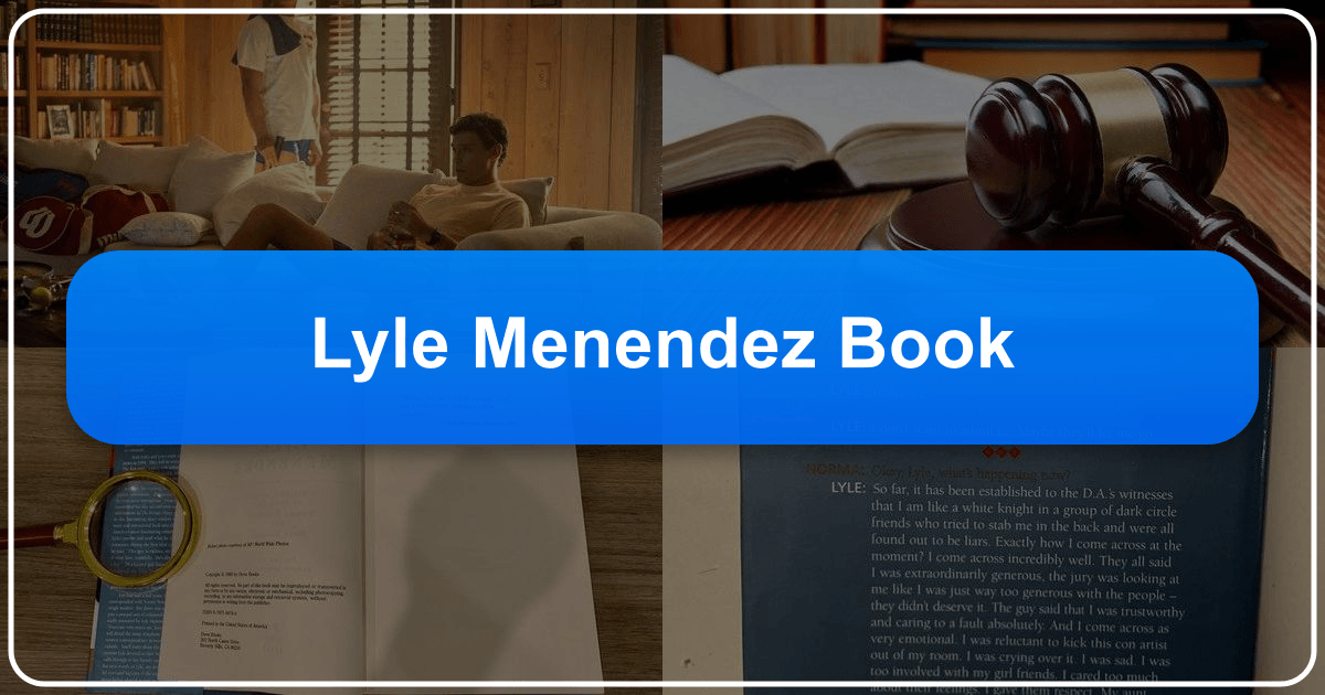 The Lyle Menendez case: a true crime story of fratricide, wealth, and complex family dynamics. /images/lyle-menendez-book.png