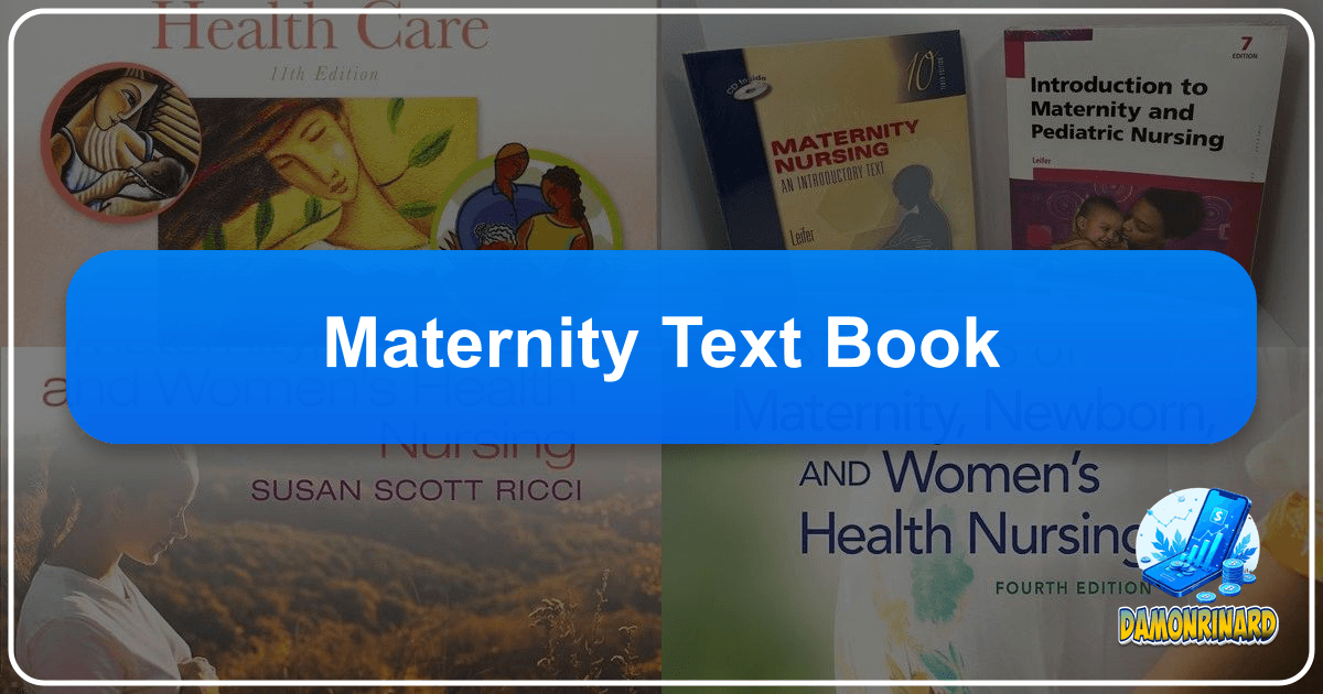 Exploring literature, authors, reading, libraries, and cultural impact at Lbibinders.org. /images/maternity-text-book.png