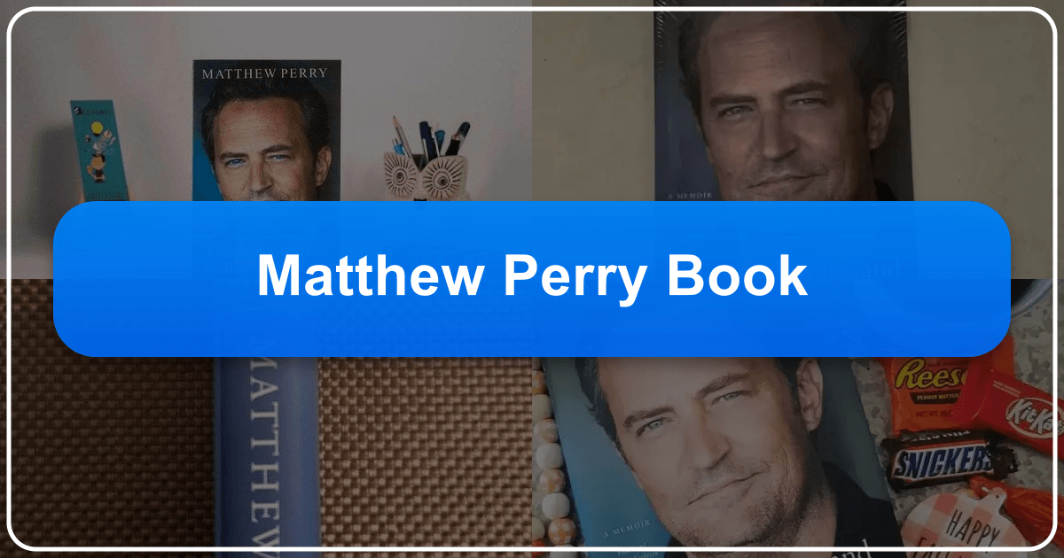 Matthew Perry's memoir explores his life, addiction, and fame with unflinching honesty. /images/matthew-perry-book.png