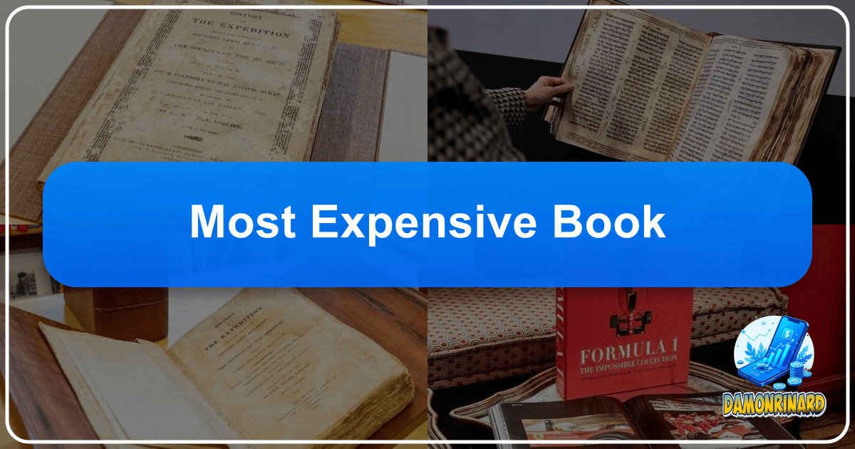 Exploring the world's most expensive books, a journey through history, art, and intellectual achievement. /images/most-expensive-book.png