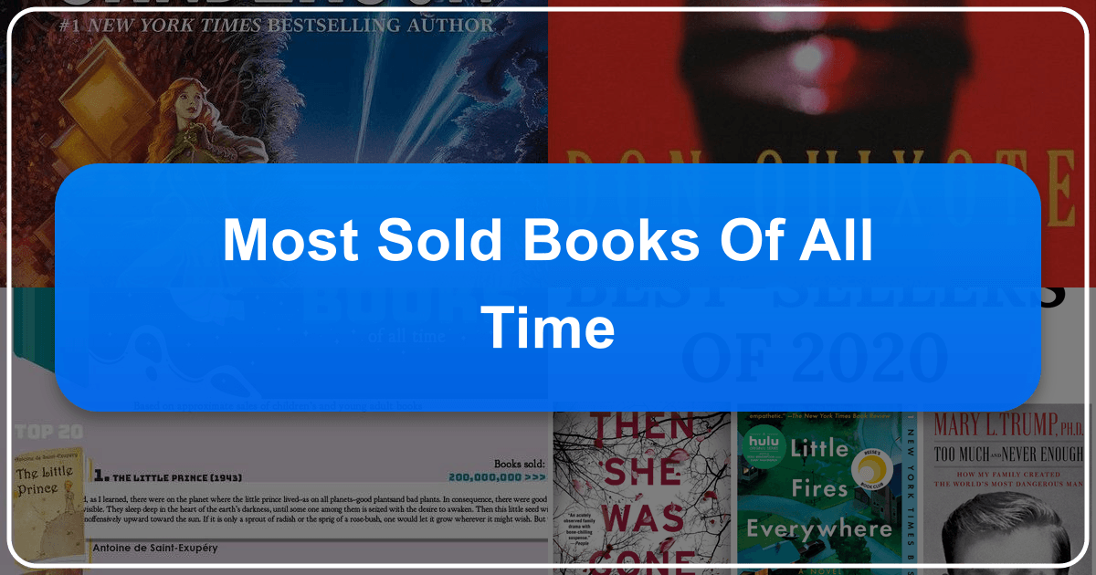 Exploring the most sold books of all time and their enduring impact on literature and culture. /images/most-sold-books-of-all-time.png