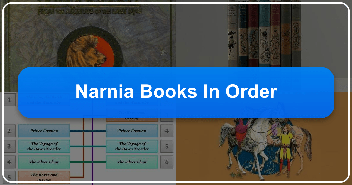 Guide to reading The Chronicles of Narnia in different orders, exploring publication and chronological sequences. /images/narnia-books-in-order.png