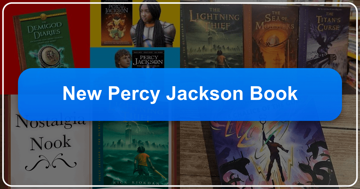 Exploring Rick Riordan's latest book in the Percy Jackson universe and its impact on literature and culture. /images/new-percy-jackson-book.png