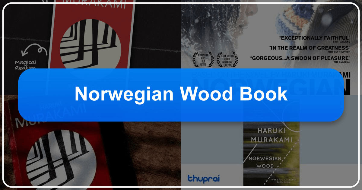 In-depth analysis of Haruki Murakami's Norwegian Wood, a seminal work of contemporary Japanese literature. /images/norwegian-wood-book.png