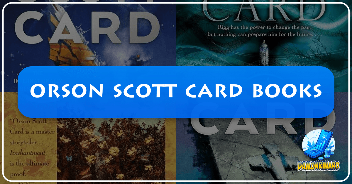 Exploring Orson Scott Card's speculative fiction worlds, characters, and enduring literary legacy with depth and critical analysis. /images/orson-scott-card-books.png
