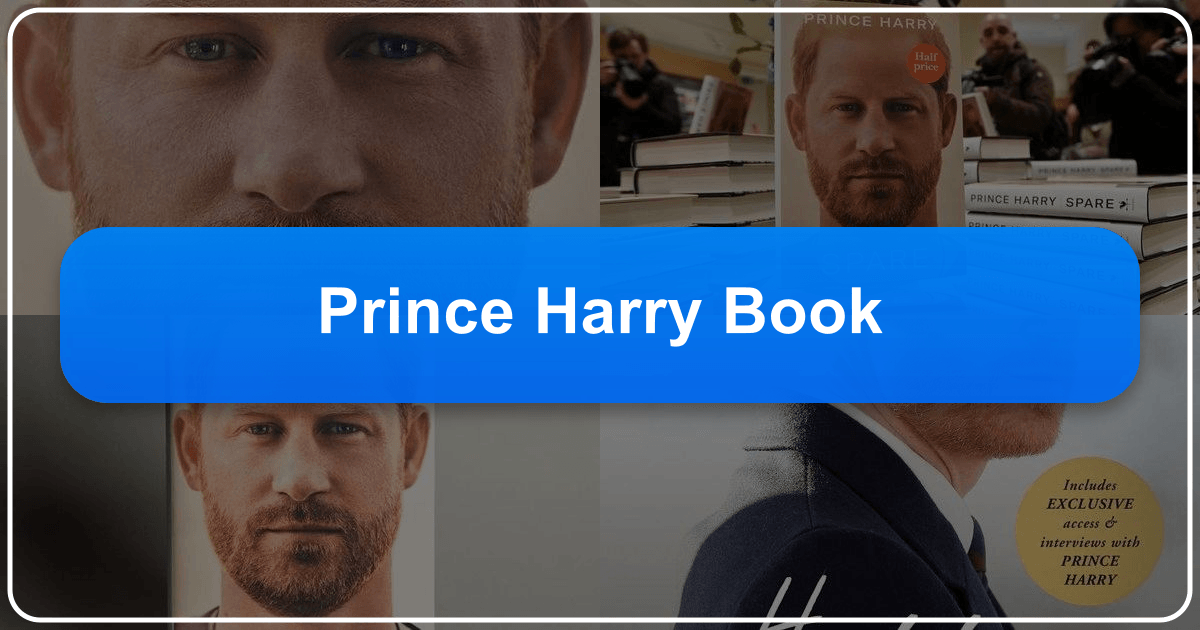 Prince Harry's memoir "Spare" sparks global conversation and debate about royalty and personal struggles. /images/prince-harry-book.png