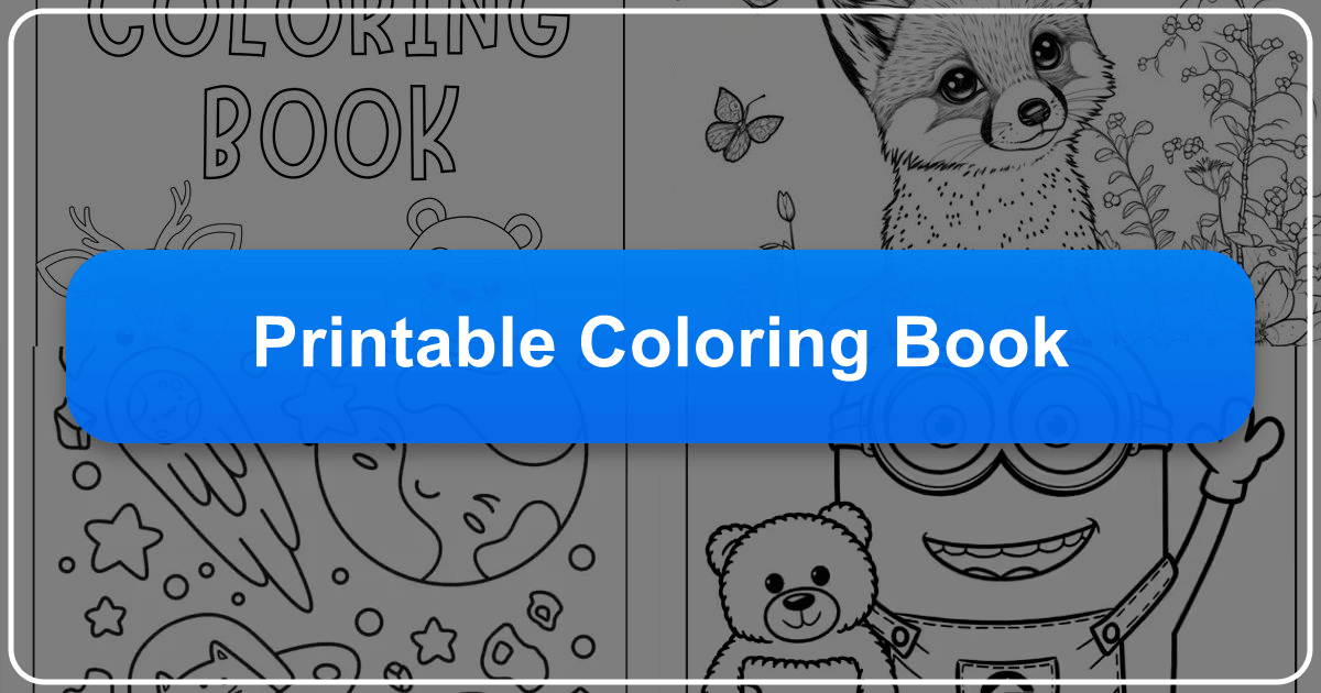Exploring the world of printable coloring books and their benefits for creativity, learning, and relaxation across all ages. /images/printable-coloring-book.png