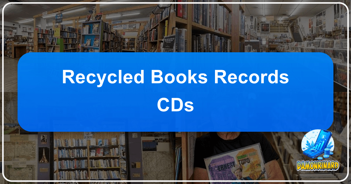 Lbibinders.org promotes sustainability by recycling books, records, and CDs, fostering a culture of reuse and environmental responsibility. /images/recycled-books-records-cds.png