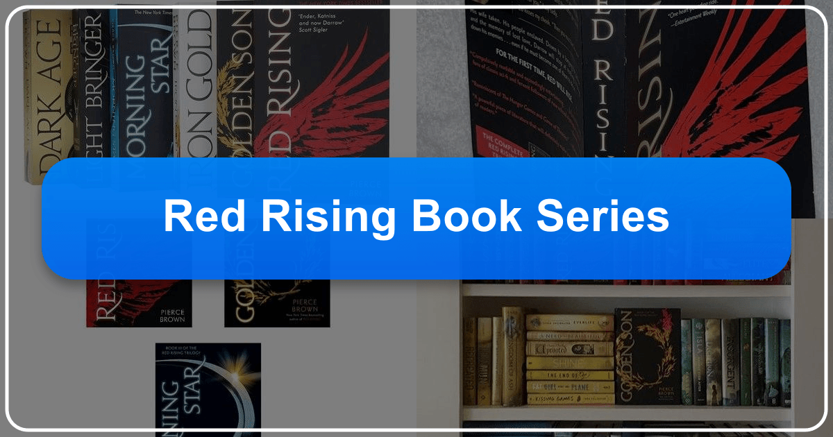 In-depth analysis of Pierce Brown's Red Rising saga, exploring its literary merit and cultural impact. /images/red-rising-book-series.png