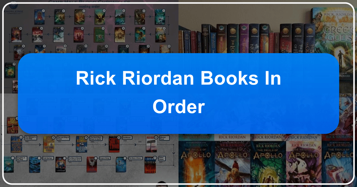 Rick Riordan's books: A comprehensive guide to series, writing style, and cultural impact in young adult literature. /images/rick-riordan-books-in-order.png
