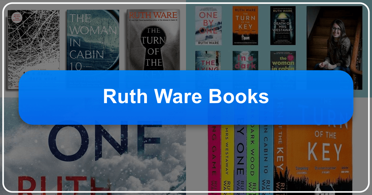 Ruth Ware's psychological suspense novels explored in depth, analyzing themes and literary style. /images/ruth-ware-books.png