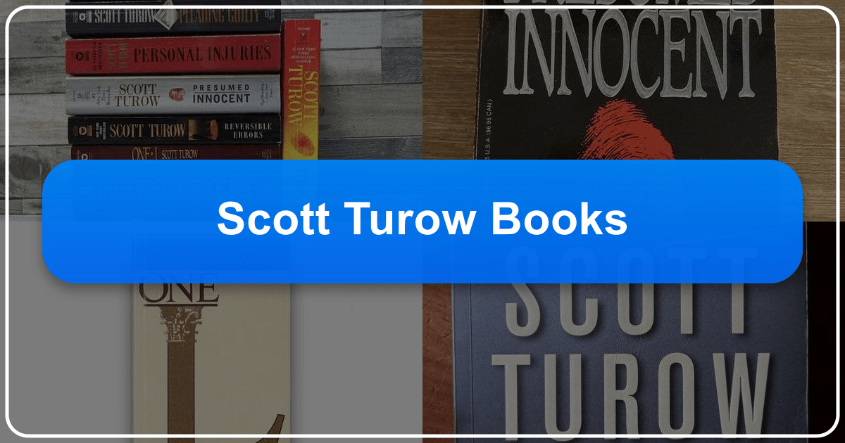 Exploring Scott Turow's literary contributions and enduring impact on the legal thriller genre. /images/scott-turow-books.png