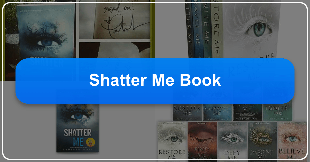 Exploring Tahereh Mafi's dystopian series, Shatter Me, and its literary merit, cultural impact, and enduring appeal. /images/shatter-me-book.png