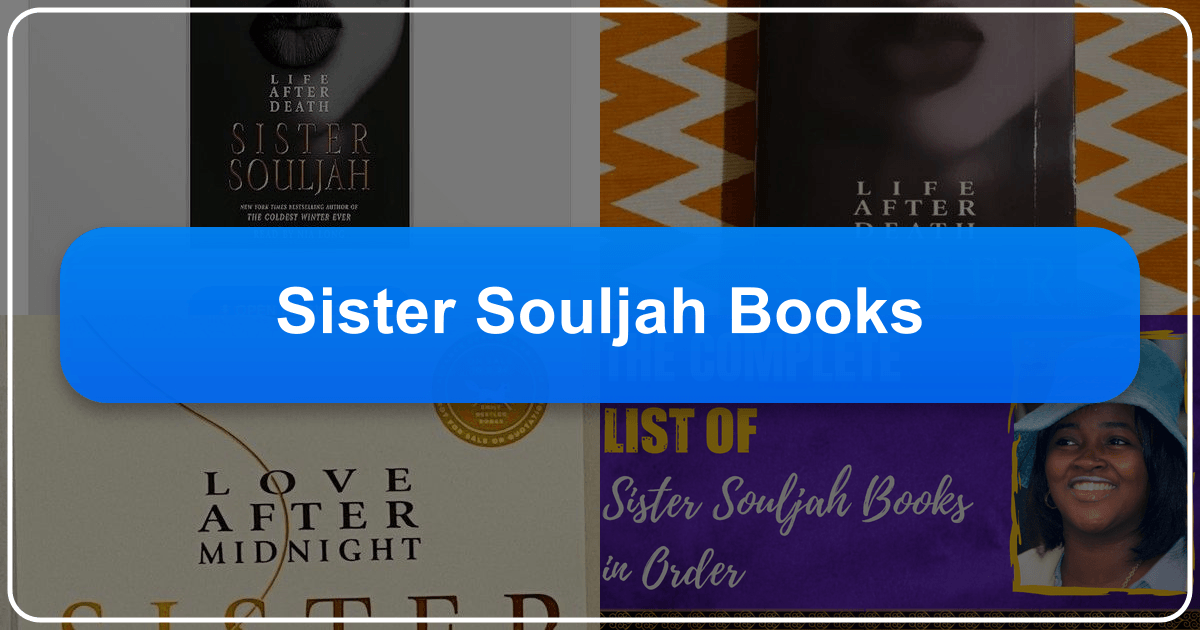 Sister Souljah: A prominent literary voice of rebellion and resilience in contemporary American literature and social justice. /images/sister-souljah-books.png