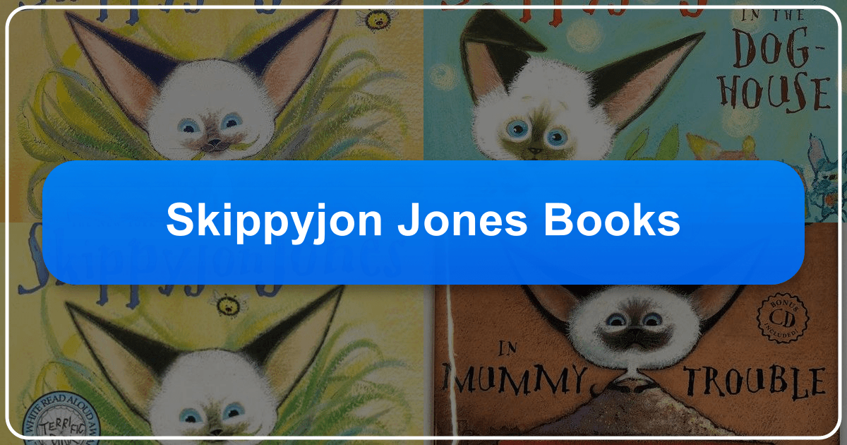 Exploring the beloved Skippyjon Jones children's book series and its enduring impact on literature and young readers. /images/skippyjon-jones-books.png