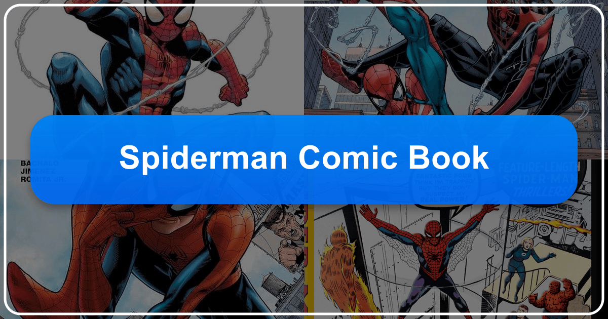 Spider-Man comic books offer a rich narrative experience with complex characters and cultural impact. /images/spiderman-comic-book.png