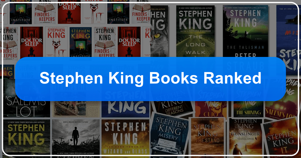 Stephen King's books ranked based on merit, impact, and lasting resonance, exploring his extensive horror and literary works. /images/stephen-king-books-ranked.png