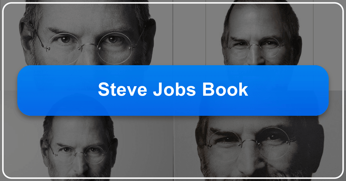 Walter Isaacson's biography "Steve Jobs" explores the life and legacy of the iconic Apple co-founder. /images/steve-jobs-book.png