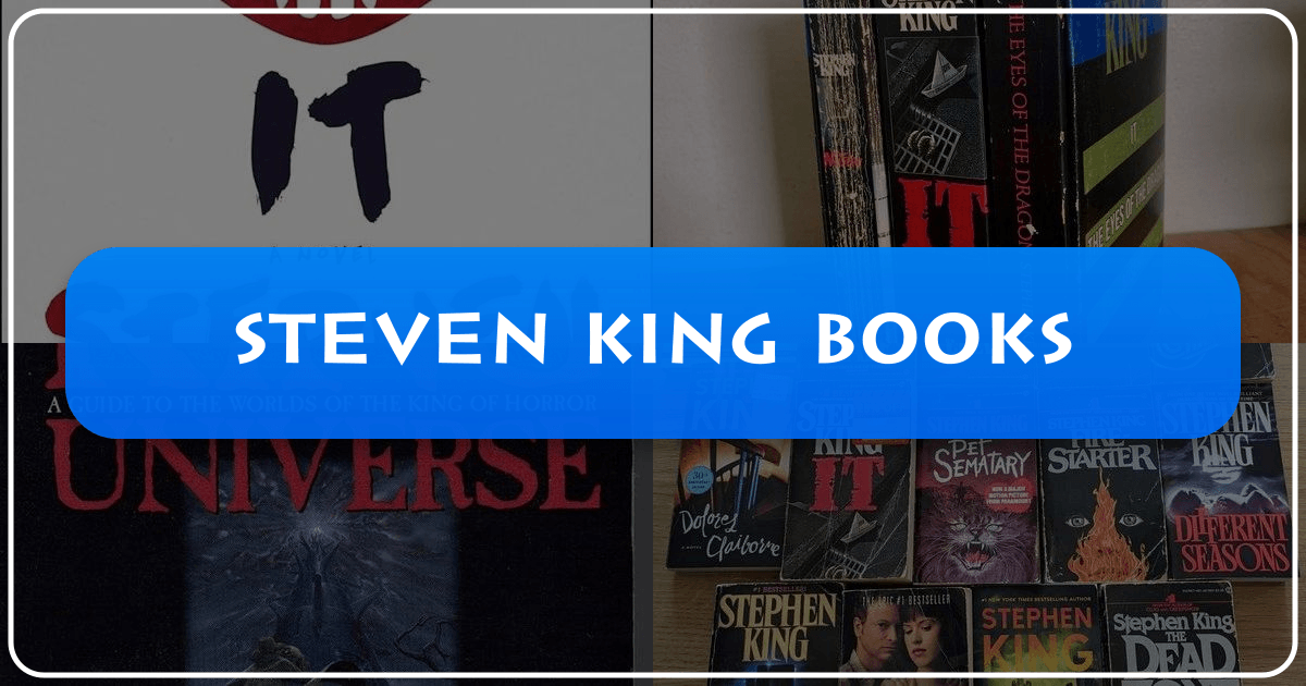 Exploring Stephen King's diverse literary works and enduring impact on horror and beyond. /images/steven-king-books.png