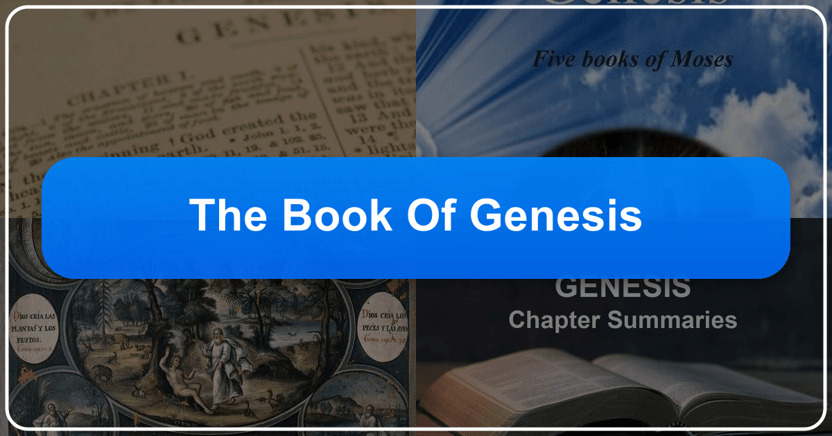 The Book of Genesis: A foundational text of Western literature and culture with profound theological significance. /images/the-book-of-genesis.png
