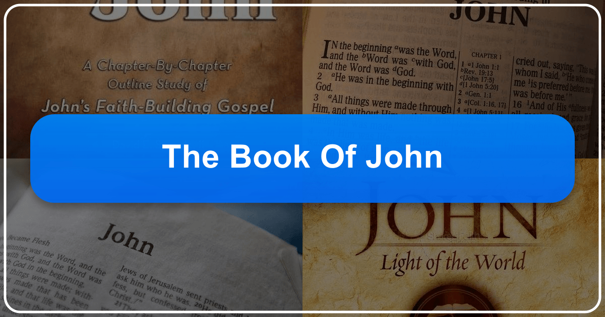 Exploring the Gospel of John's literary style, theology, and cultural impact in a comprehensive analysis. /images/the-book-of-john.png