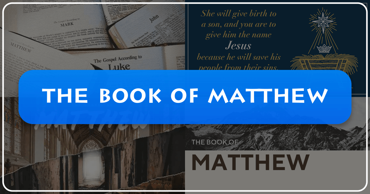 Exploring the Book of Matthew's narrative, themes, and cultural impact on Christian theology and world literature. /images/the-book-of-matthew.png