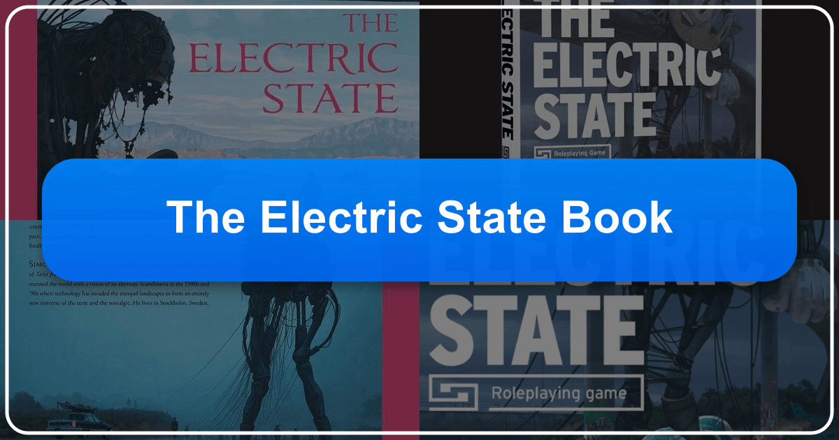 Simon Stålenhag's dystopian graphic novel, The Electric State, explores a hauntingly beautiful world of retro-futuristic America. /images/the-electric-state-book.png