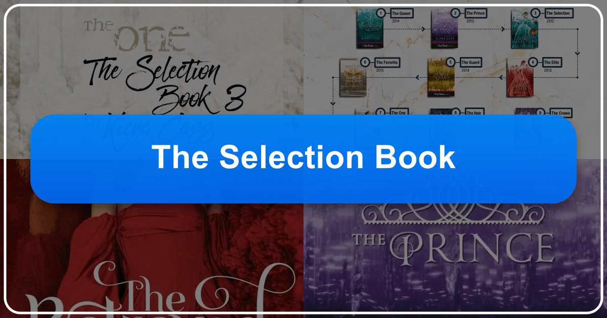 Kiera Cass's *The Selection* series: a dystopian romance with social commentary and enduring literary appeal. /images/the-selection-book.png