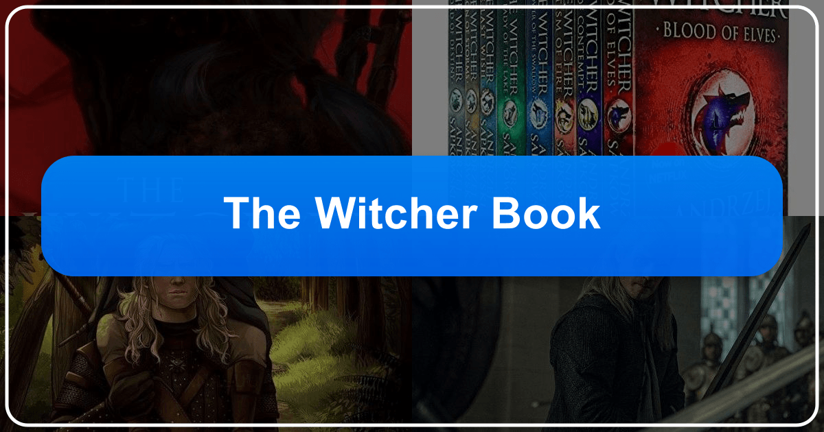 Exploring Andrzej Sapkowski's "The Witcher" book series and its profound literary and cultural impact globally. /images/the-witcher-book.png