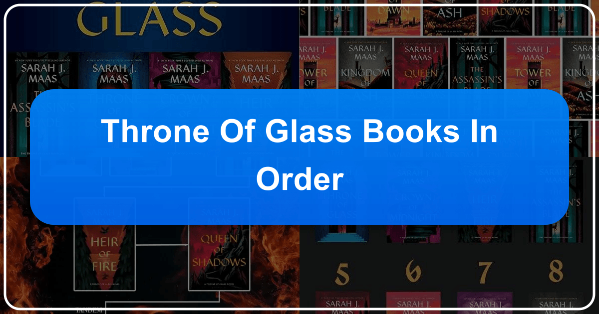 Guides to reading the Throne of Glass series by Sarah J. Maas in optimal order for maximum enjoyment. /images/throne-of-glass-books-in-order.png