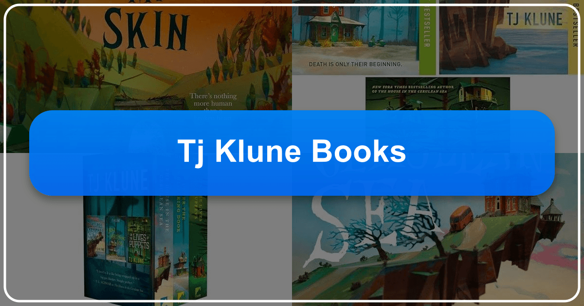 Exploring T.J. Klune's heartfelt worlds and literary contributions as a beloved author of fantasy and romance novels. /images/tj-klune-books.png