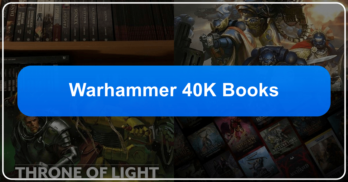 Exploring Warhammer 40k books and their diverse genres, authors, and cultural impact in the science fiction genre. /images/warhammer-40k-books.png