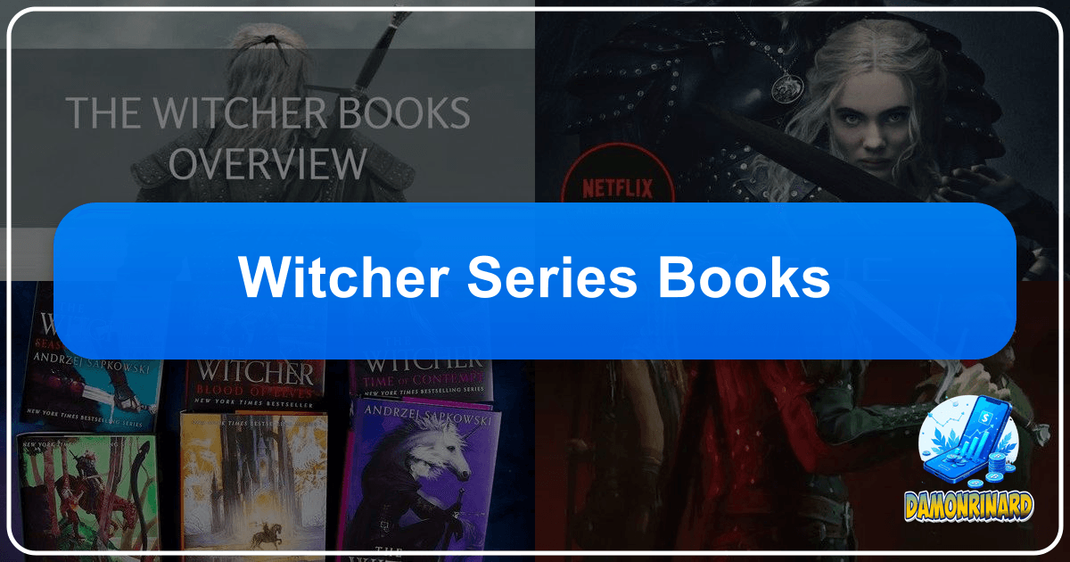 Andrzej Sapkowski's *The Witcher* series explores fantasy, morality, and depth. /images/witcher-series-books.png