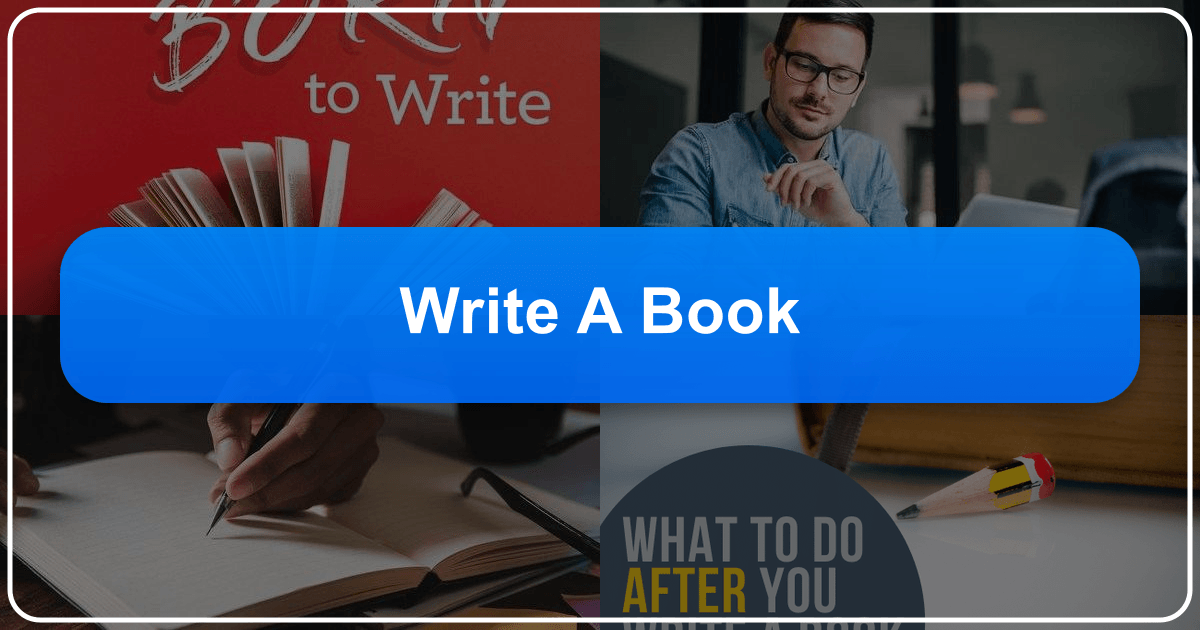 Comprehensive guide to writing a book from idea to publication, covering research, writing, and publishing processes. /images/write-a-book.png