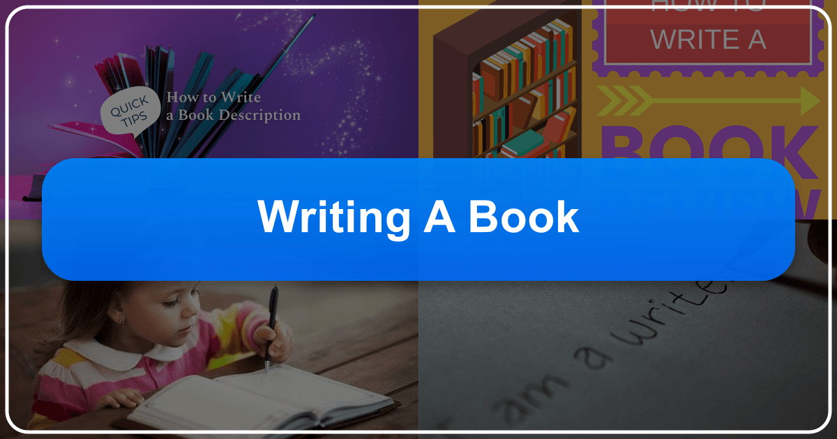 Comprehensive guide to writing a book from concept to publication, covering every stage of the process. /images/writing-a-book.png